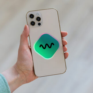 Airwiggles Holographic Sticker Small